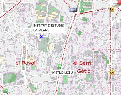 Institut Estudis Catalans Map